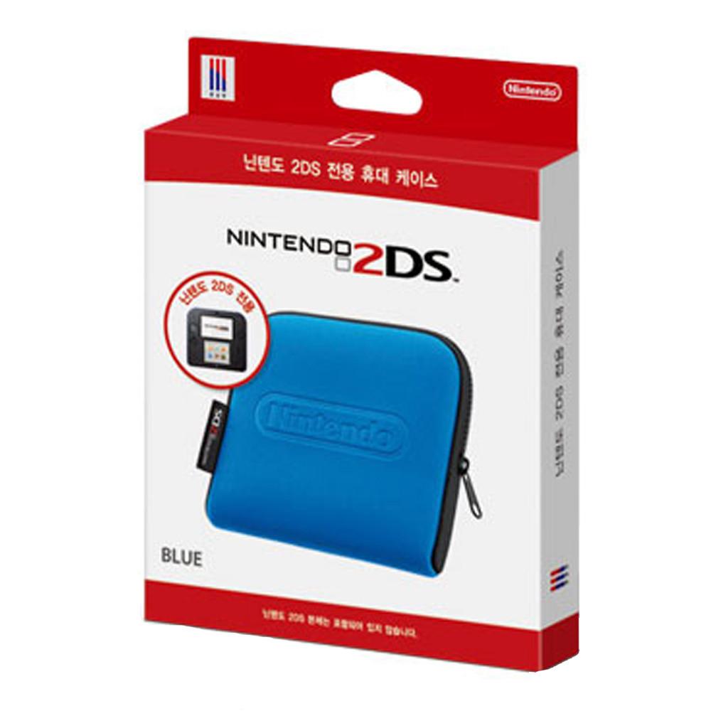 닌텐도 2DS 정품 파우치 블루 2DS 본체 보관 케이스 휴대용 다용도 멀티 가방