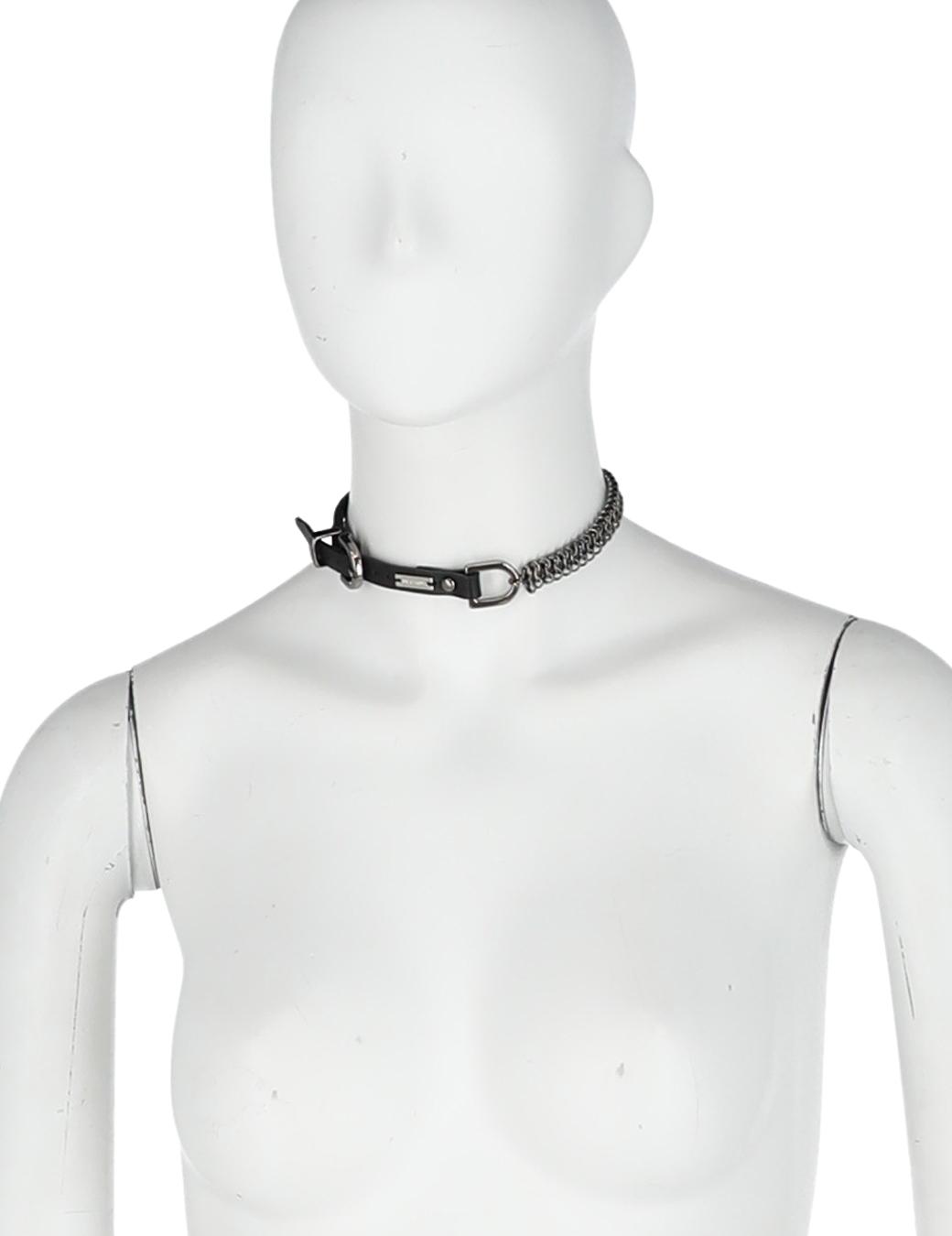 LEATHER BELT CHOKER 02
