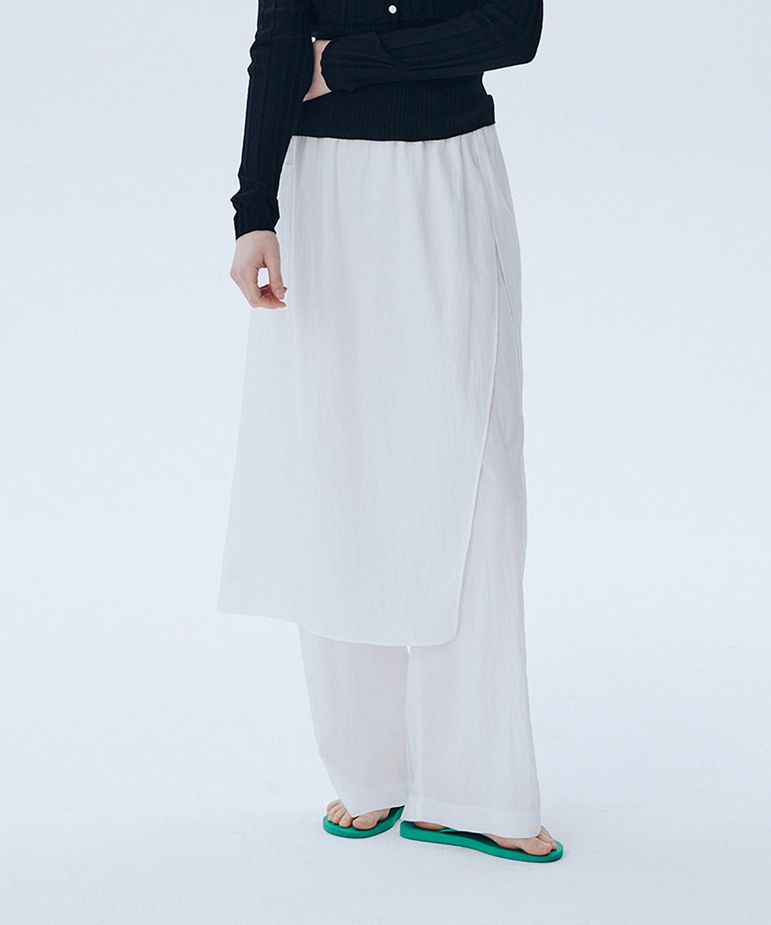Layered Skirt Pants_WHITE(reorder2)