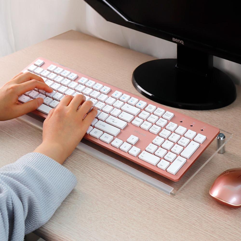 아크릴 키보드 받침대 키보드높이 조절 손목 보호 아코빅스 AKOBIGS