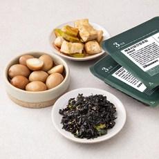 집반찬연구소 3종 A세트 한입두부간장조림 110g + 메추리알간장조림 110g + 파래김무침 40g