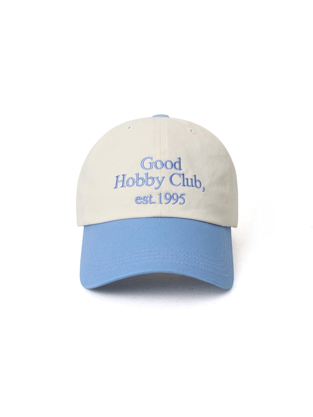 GOODHOBBY CLUB WASHED BALL CAP_TWO TONE BLUE
