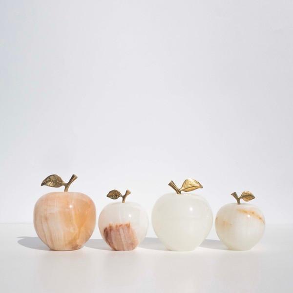 Onyx Apple Paper Weight