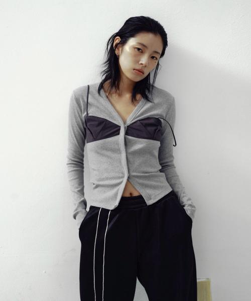 Robin Bustier cardigan