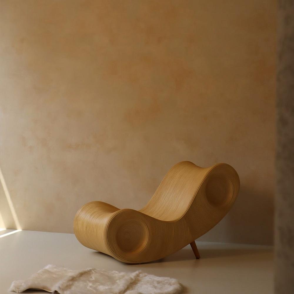 헤일리 WAVE 라탄 디자인의자