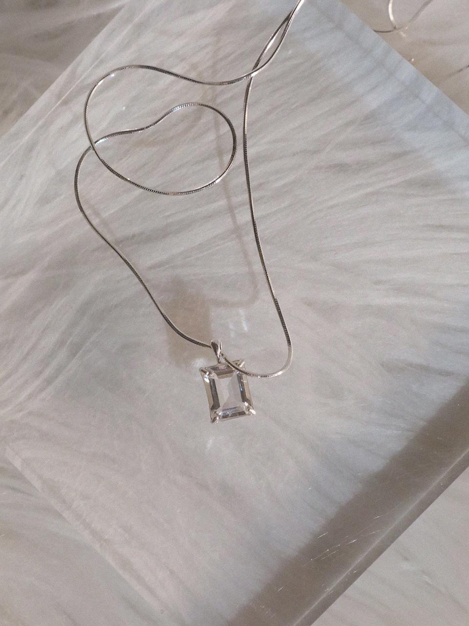 Classic Topaz Necklace (925 silver)