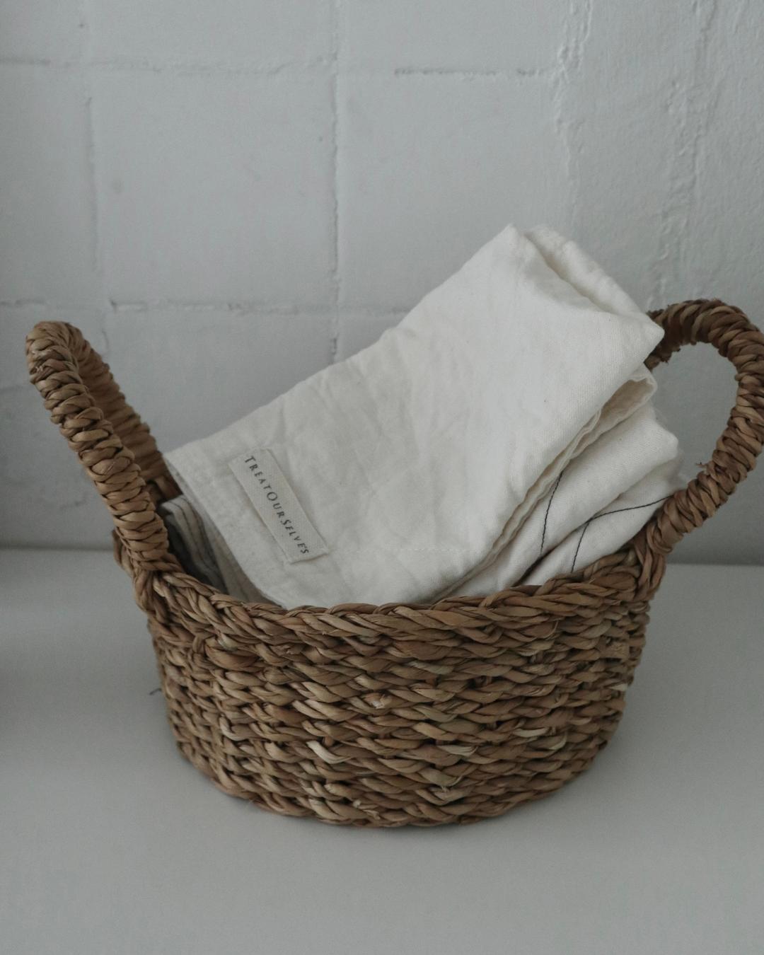 소창 행주 (white/black/checked)