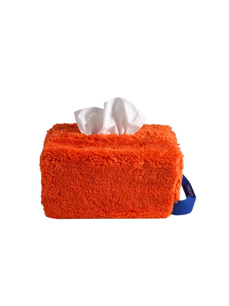 TISSUEBOX COVER WITH HANDLE ORANGE