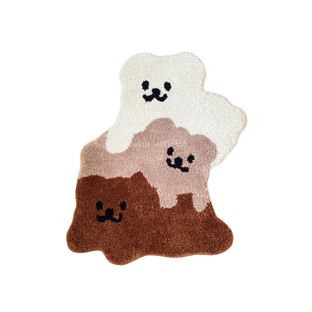 귀여운 곰돌이 발매트 현관 매트 소파 러그 화장실 침대