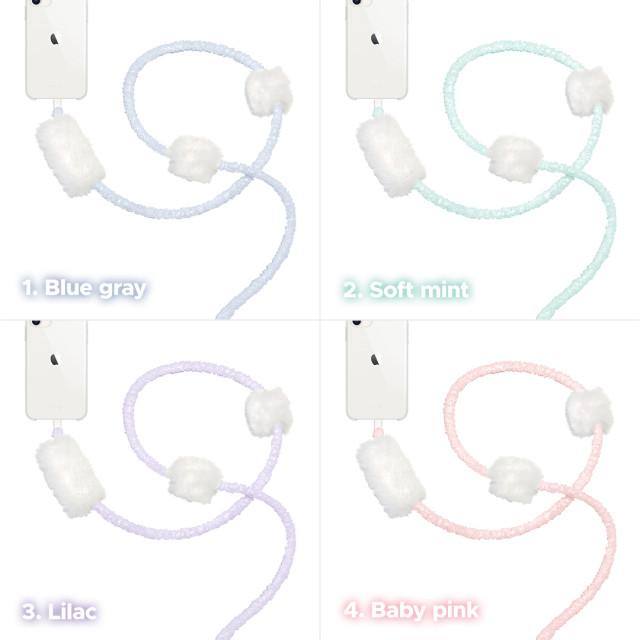 (4Colors) 퍼케이블 아이폰충전기 soft fur cable