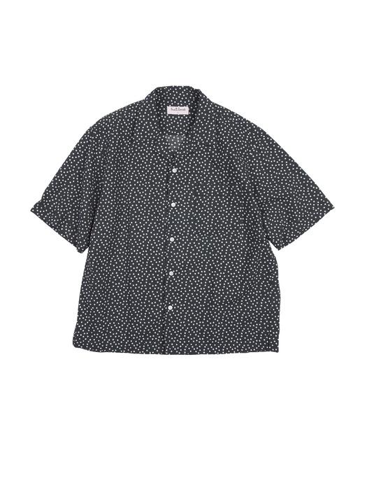 DOT SEERSUCKER SHIRTS -CHARCOAL