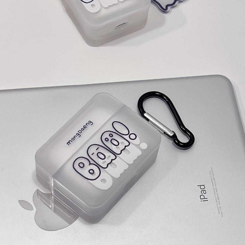 인기 [키링set] 하찮은 유령 에어팟케이스 세트 키링 아이폰케이스 고양이에어팟케이스 1,2세대 에어팟 프로 에어팟3세대 버즈케이스 가방고리 가방키링