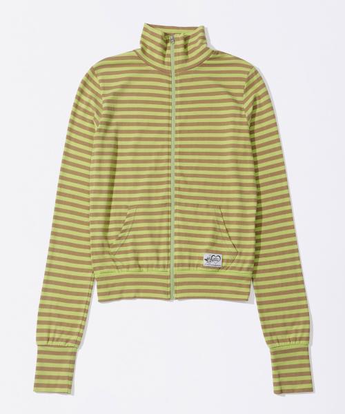 Light Weight Striped Jersey Lime