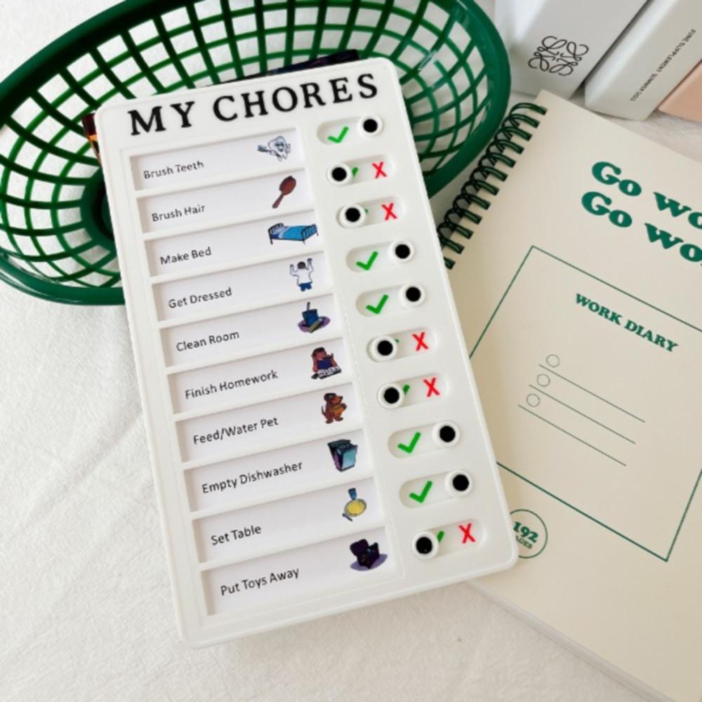 밀어서 체크 자기관리 투두리스트 하루계획 일과 루틴 메모보드