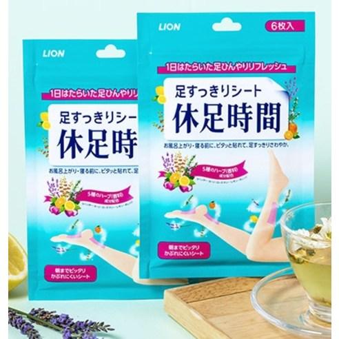 휴족시간 쿨링시트, 6개입, 8개