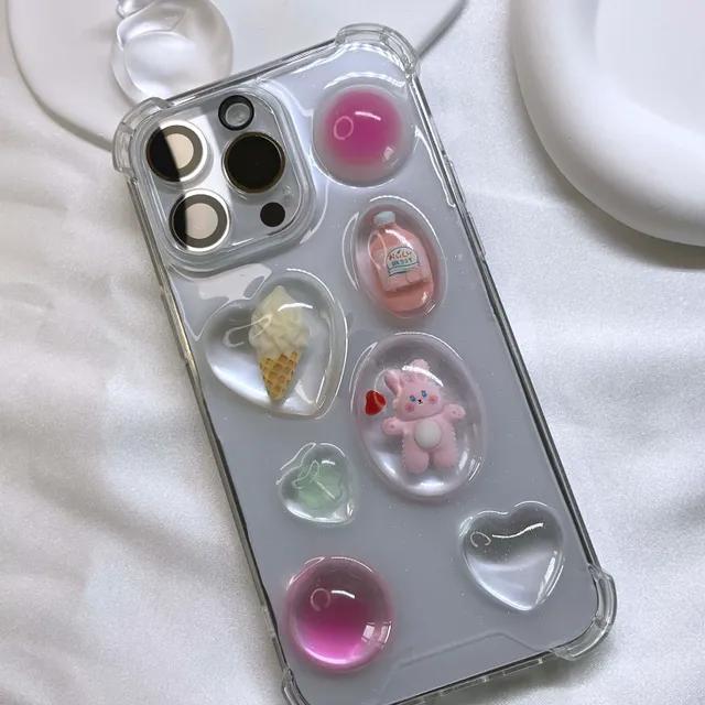 y2k 와글와글 키치  토끼 레진 폰케이스