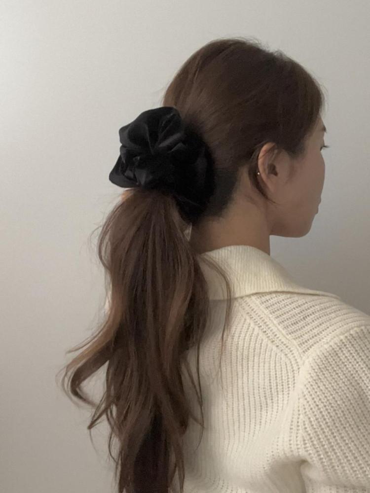 베이직 블랙 벨벳 곱창밴드 3types