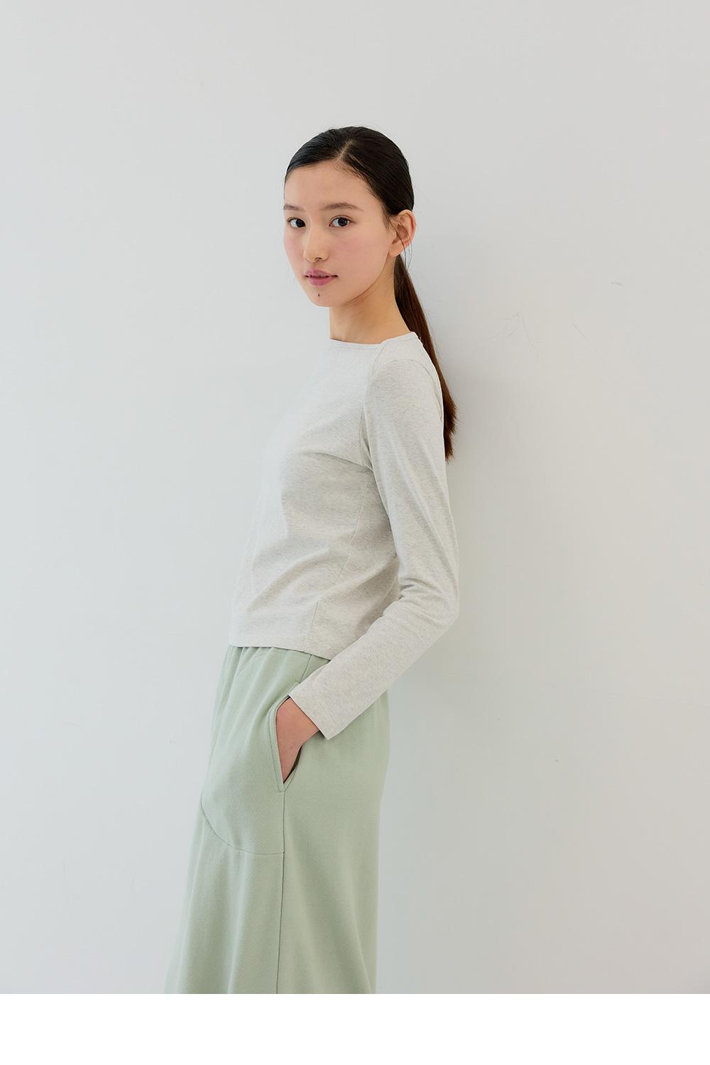 emma wrap boat T (MELANGE)