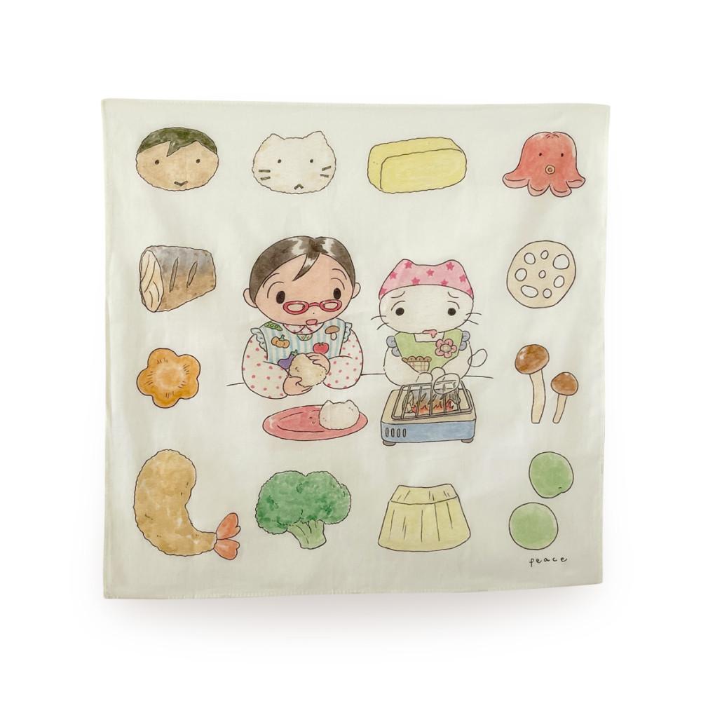 '도시락을 싸자' 손수건