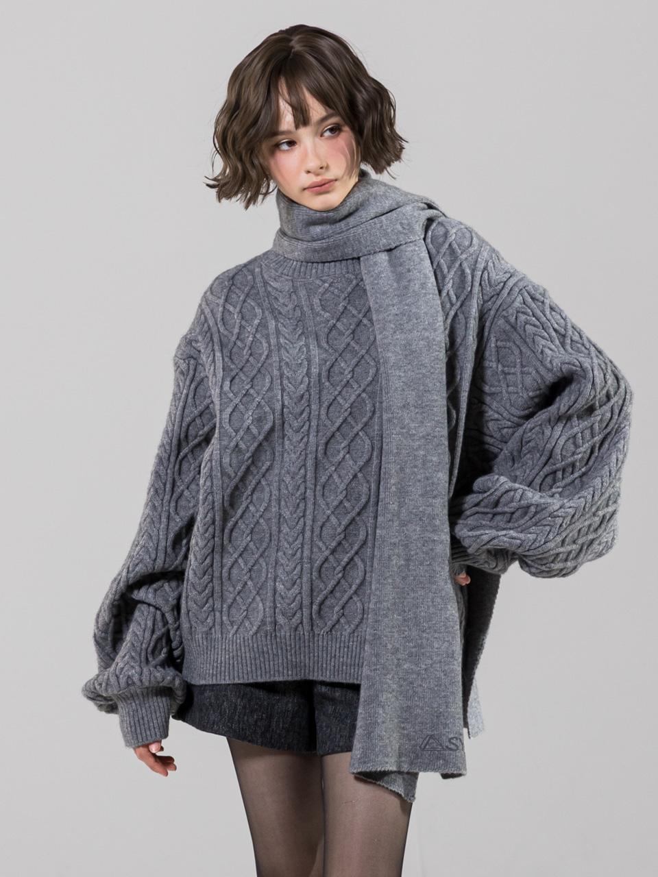 Twisted Knit Sweater Set-up