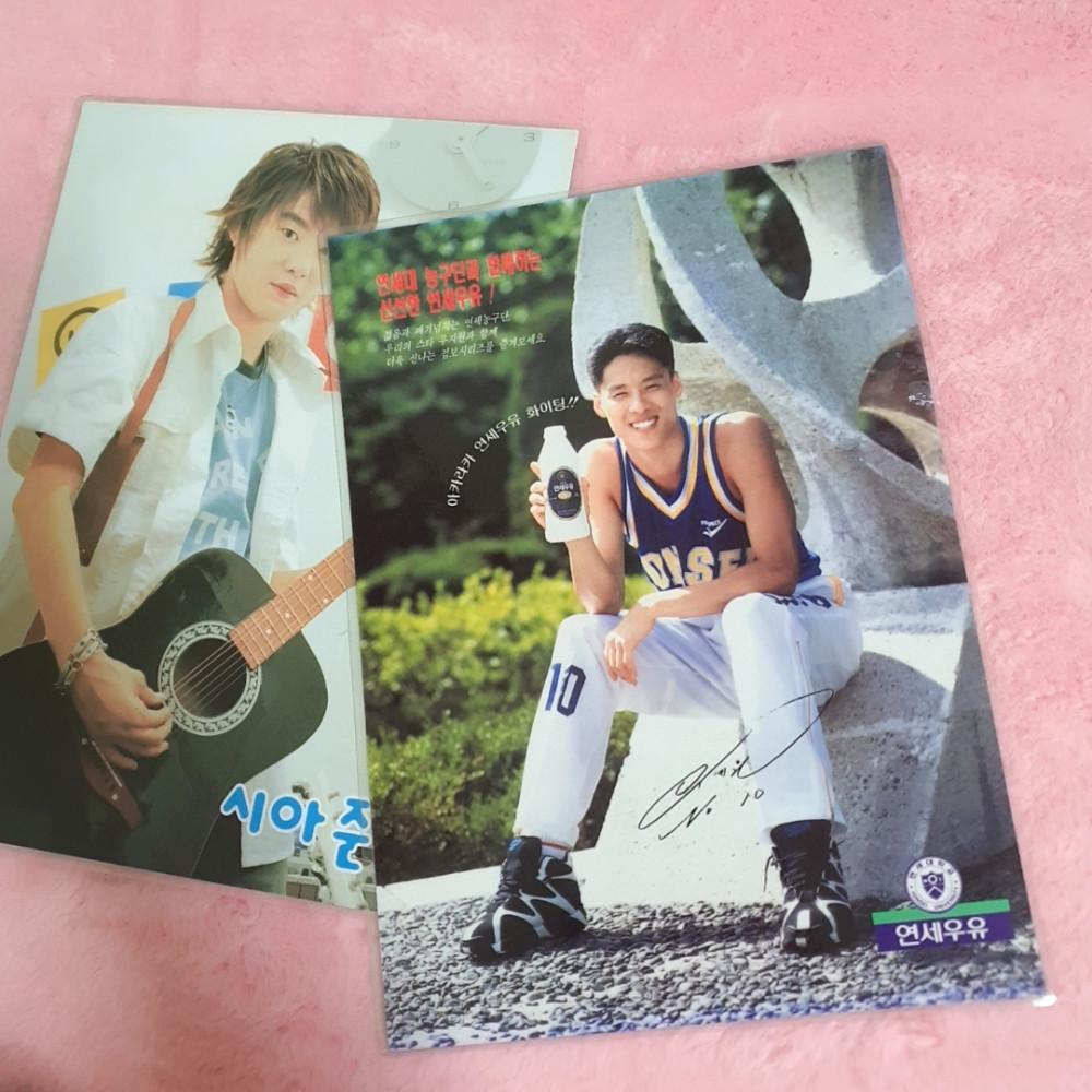 (고전 문구) 옛날 아이돌 책받침 (A4크기)