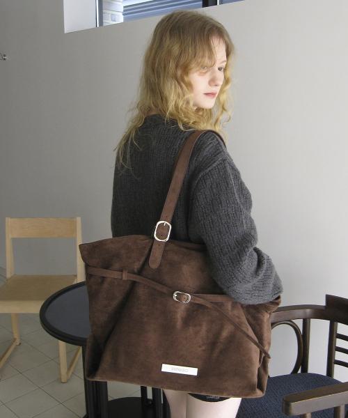 마리 숄더백 / 커피(스웨이드)