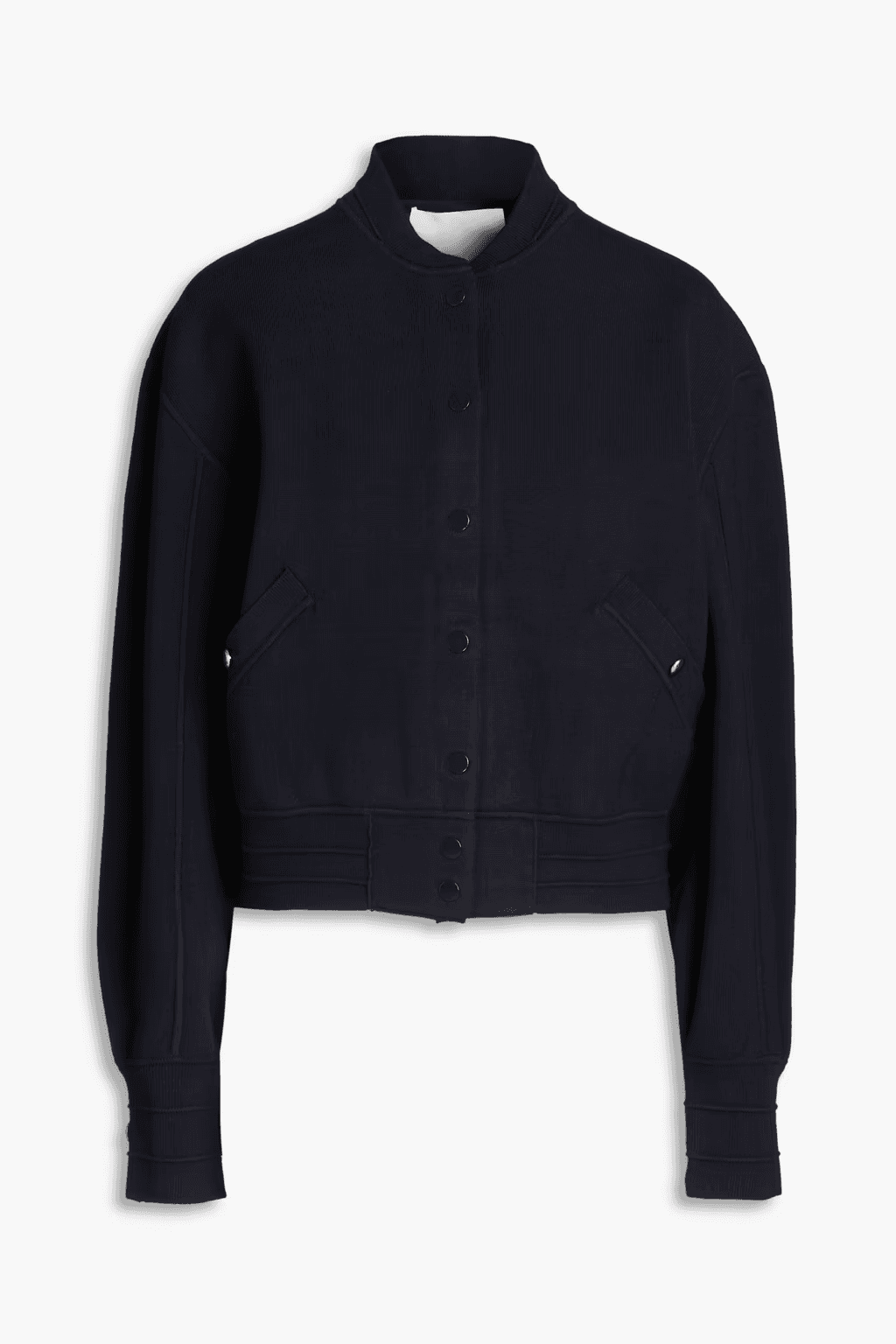 Knitted bomber jacket