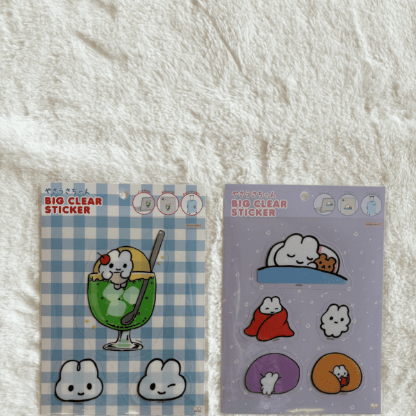 야사우사짱 클리어 스티커 2종