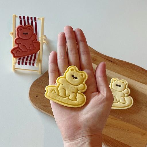 서퍼 곰돌이 쿠키커터 / 서핑보드 쿠키틀 / 바캉스