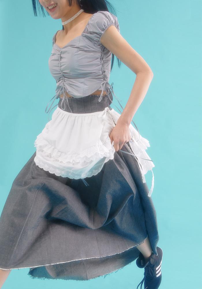 lace wrap skirt_white