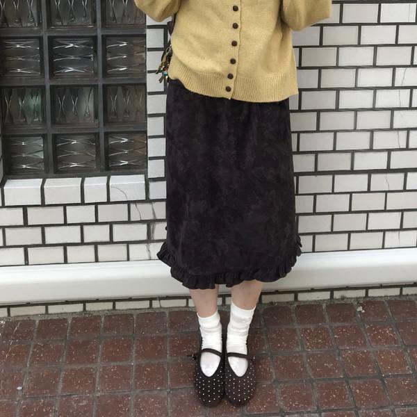 로라 플라워 프릴 스커트 ( rora flower frill skirt )