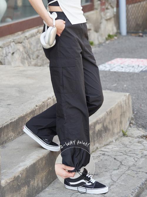 리사이클 나일론 카고 팬츠