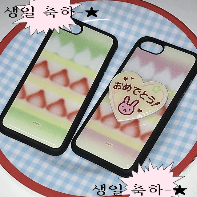 [자체제작] 생일 초코🎂 birthday choco 스마트톡 에폭시 홀더 아이폰 갤럭시 거치대