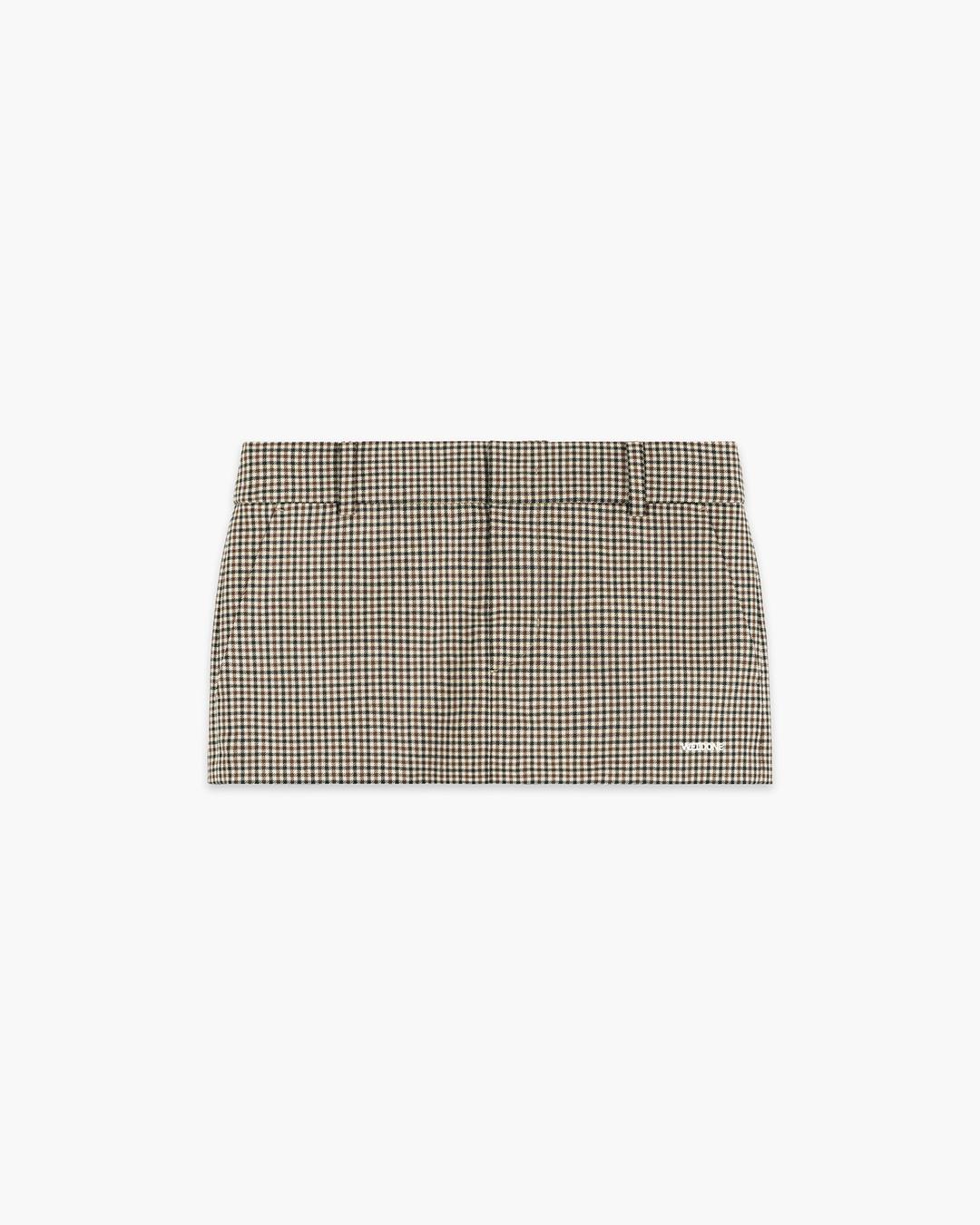 Check Mini Skirt