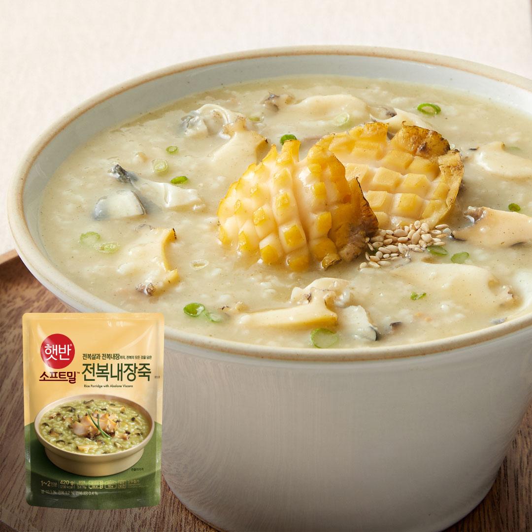 햇반 소프트밀 전복내장죽 420g