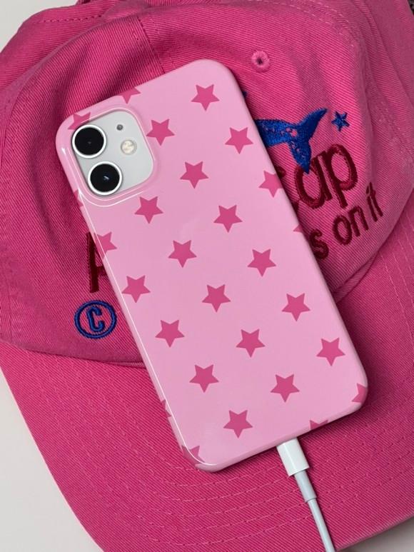 pink star rockstar hard case