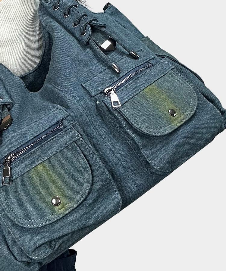 빈티지 데님 숄더백