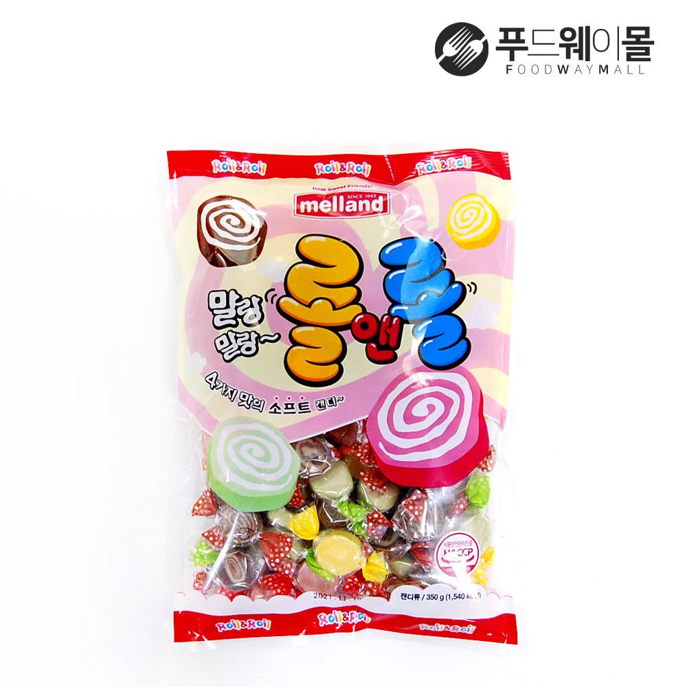멜랜드 말랑말랑 롤앤롤캔디 350g 사탕