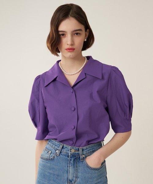 로맨틱 오픈카라 블라우스 VI