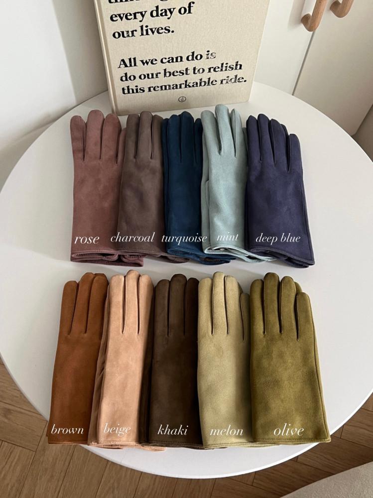 천연 램스킨 장갑 (스웨이드/레더, 10colors)