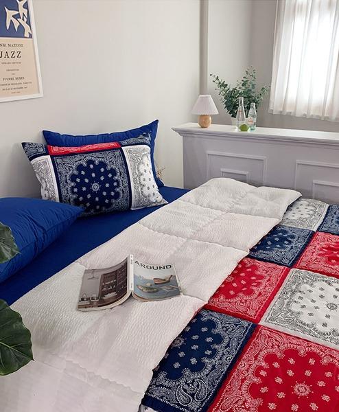 [반다나 태극컬러] 여름 누빔이불 세트(S,Q,K)_프리미엄 모달,시어서커