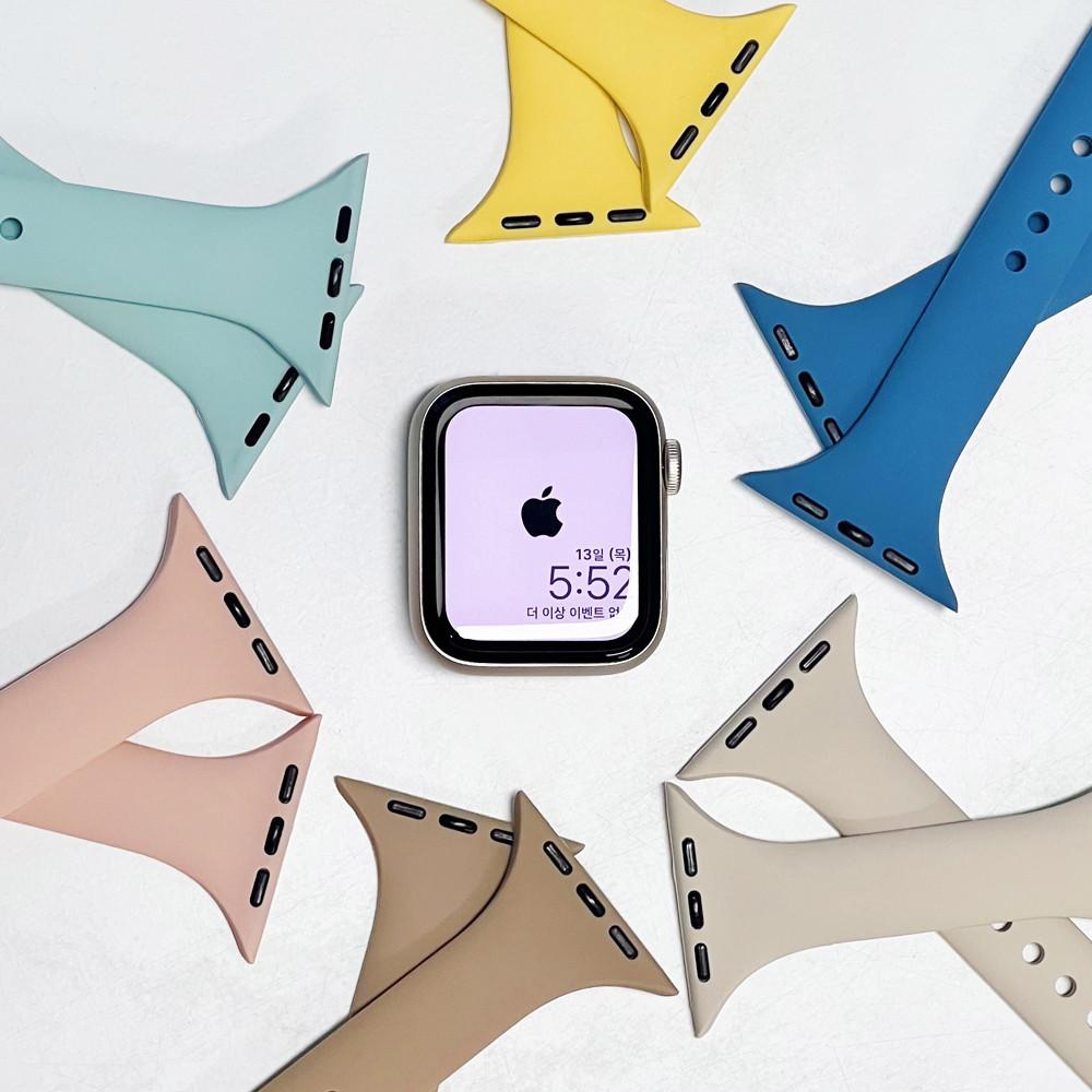 애플워치 슬림 실리콘 스트랩 밴드 8 7 se 2
