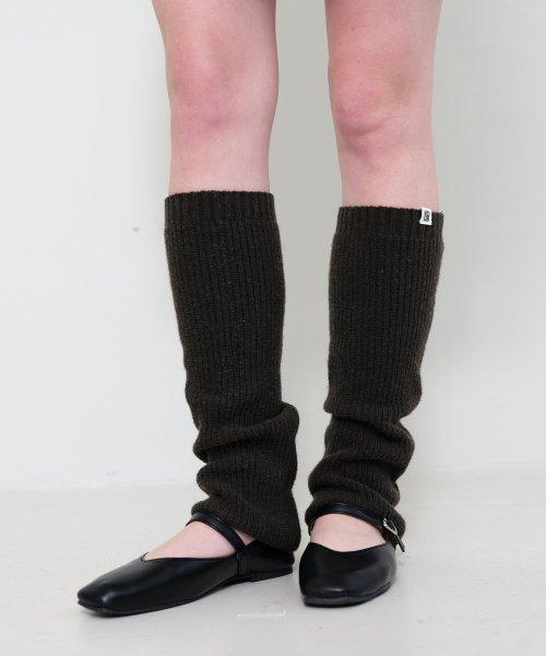 Knit Leg Warmer [KHAKI]