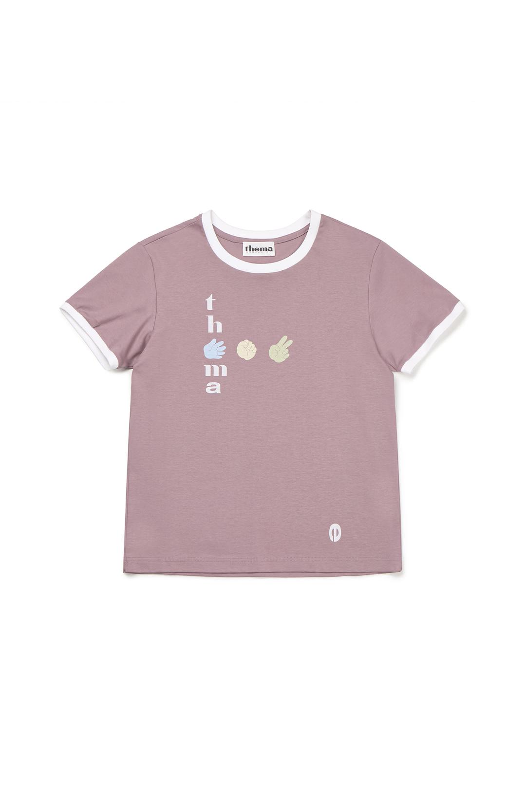 PLAYFUL RINGER TEE - P.R.S_LILAC [6/4발송]