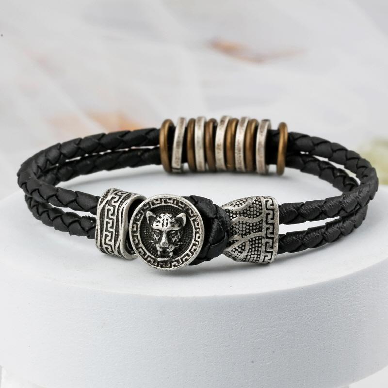 [앤티비 영보 착용] SVB-197 사자 엔틱 가죽팔찌