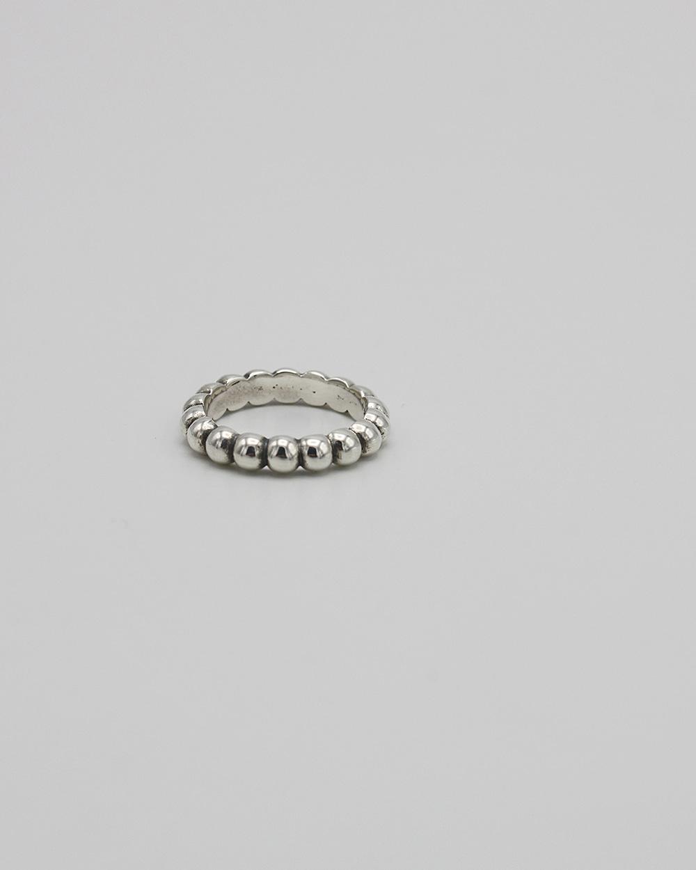 4mm UGLY BALL RING - SILVER