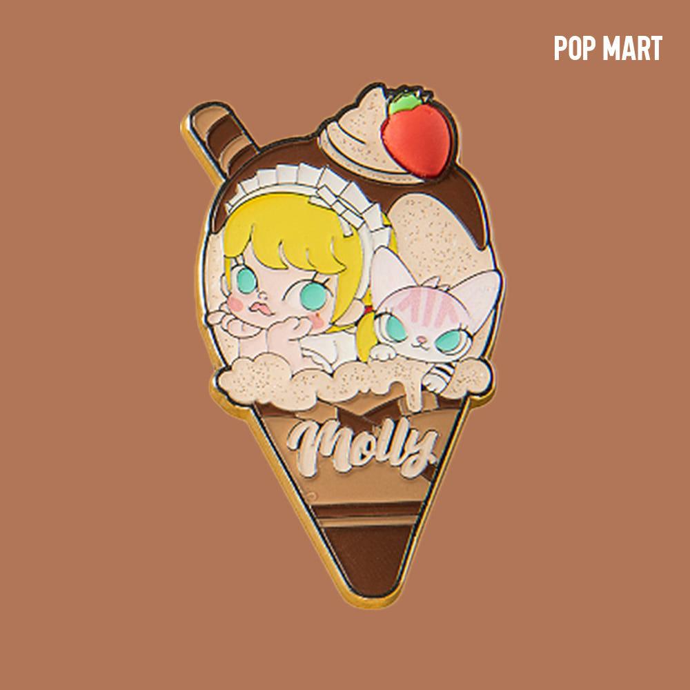 [팝마트] 팝 썸머 파티 시리즈 - 몰리 아이스크림 뱃지 (헤이즐넛 라떼)