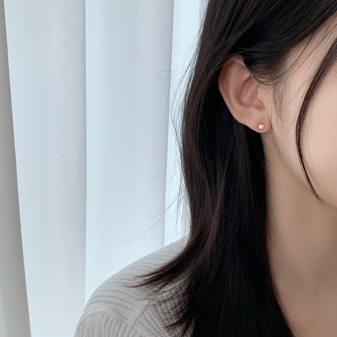 모노캐비닛 [ 자석 귀찌 ] 미니 둥글 4mm 진주 자석귀찌