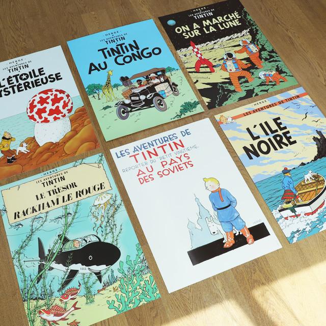 [아티쉬][TINTIN] 땡땡의 모험 아트포스터 모음, 에르제 땡땡(Herge Tintin)