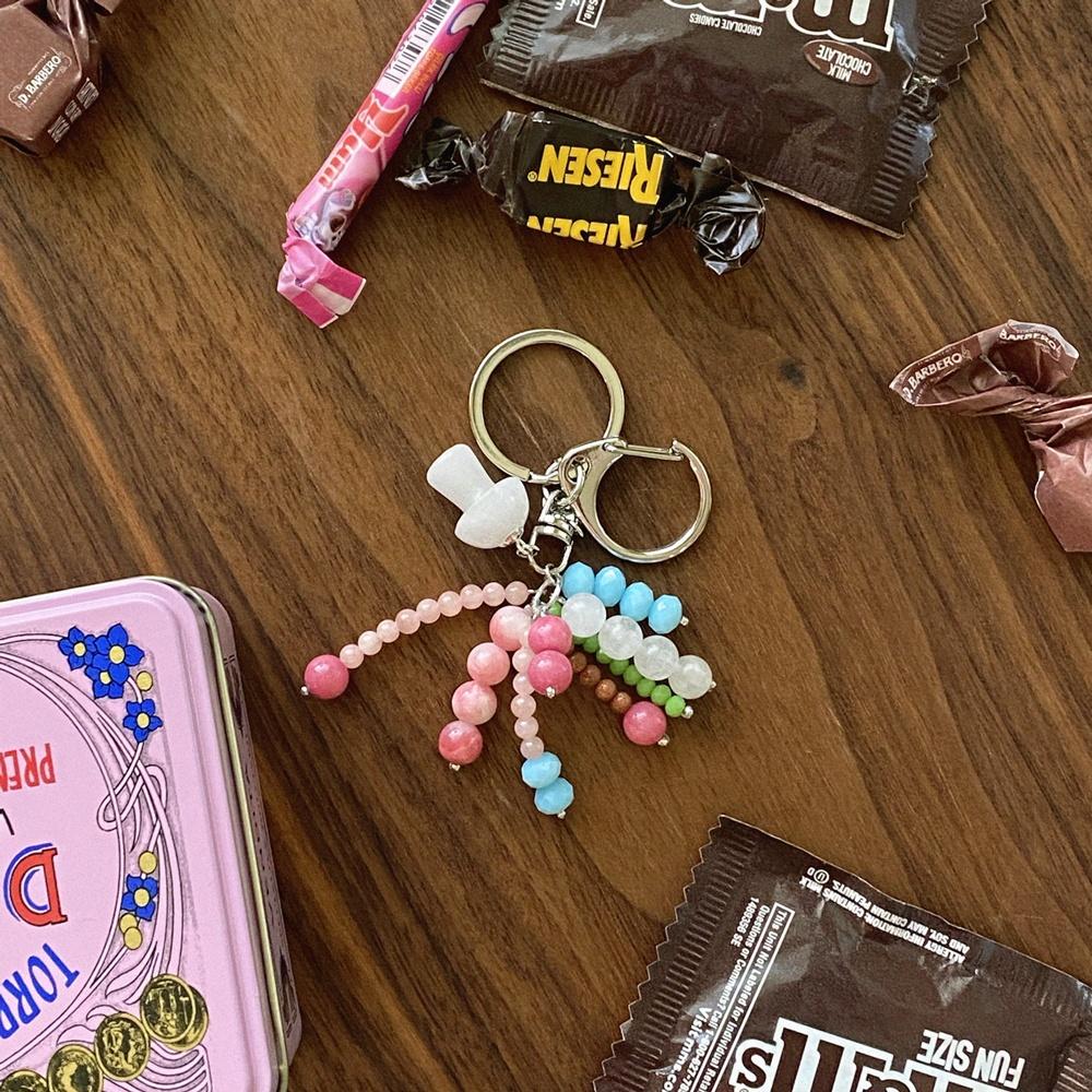 sweet mushroom key ring